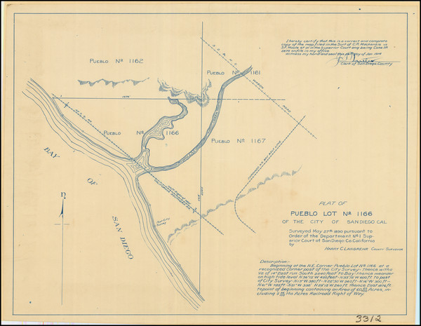 91-San Diego Map By Harry C. Clangrehr