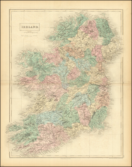 68-Europe and British Isles Map By Adam & Charles Black