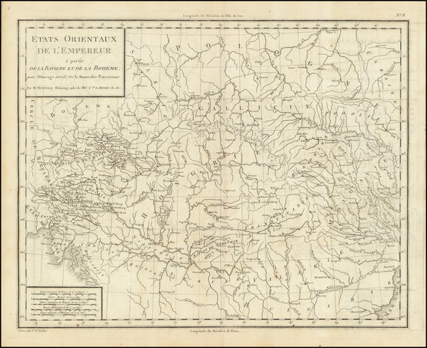 95-Hungary and Czech Republic & Slovakia Map By Edme Mentelle  &  Pierre Francois Tardieu