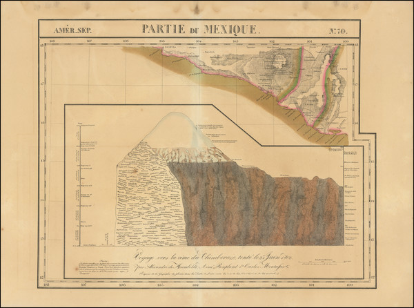 95-Mexico Map By Philippe Marie Vandermaelen