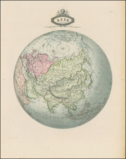 44-Asia Map By F.A. Garnier