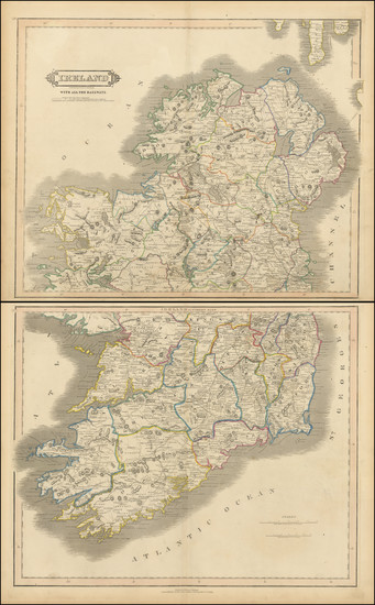 90-Ireland Map By Daniel Lizars