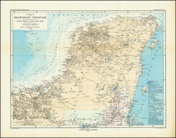 98-Mexico Map By Augustus Herman Petermann