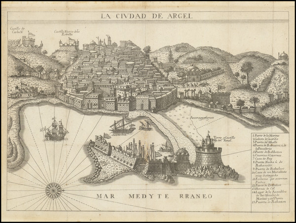 12-North Africa Map By Jacques Philippe Laugier de Tassy