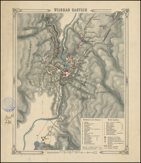 80-Austria Map By Adolph von Skrzeszewski