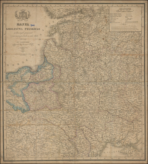 38-Poland and Baltic Countries Map By Aleksander Zakrzewski