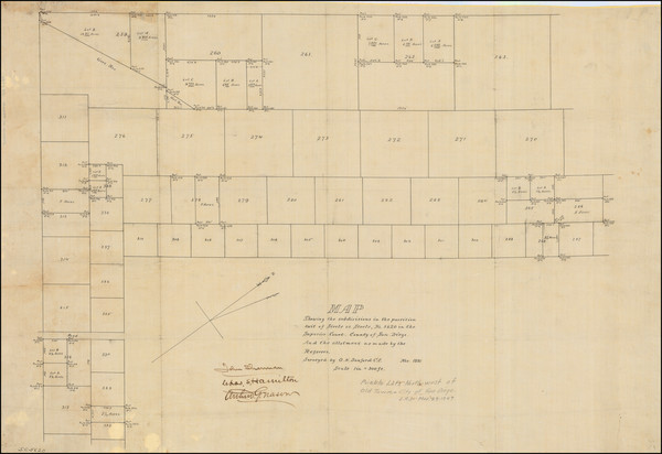 32-San Diego Map By Oliver Nason Sanford