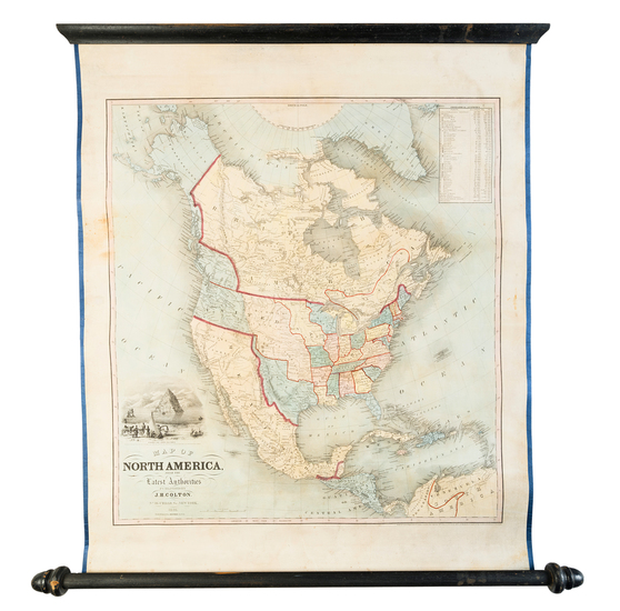 67-North America Map By Joseph Hutchins Colton / John M. Atwood