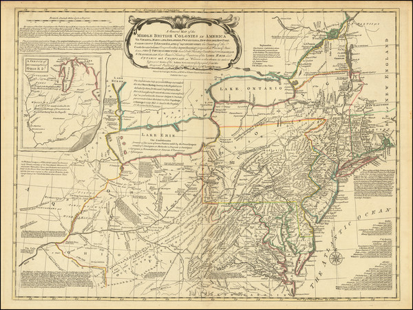 62-United States, Mid-Atlantic and Midwest Map By Lewis Evans / John Bowles