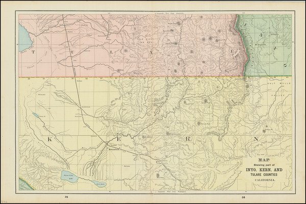 36-California Map By George F. Cram