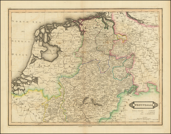 88-Norddeutschland Map By Daniel Lizars