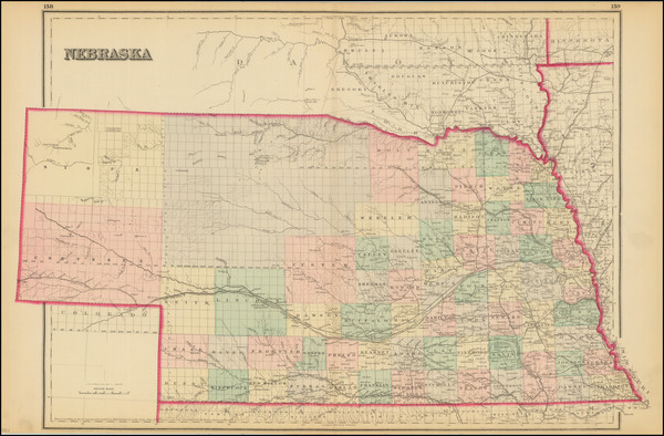 12-Nebraska Map By O.W. Gray