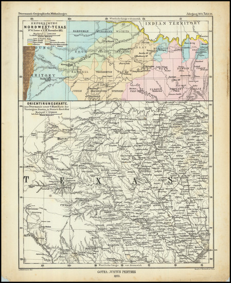 19-Texas Map By Augustus Herman Petermann