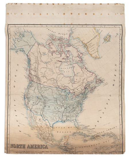 0-North America Map By Society For Promoting Christian Knowledge