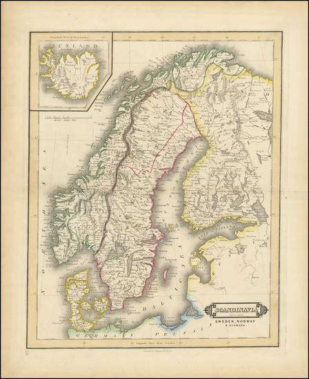 66-Scandinavia Map By William Home Lizars