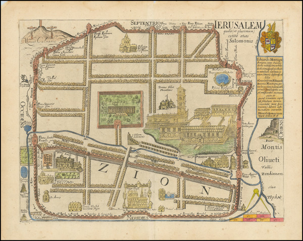 41-Jerusalem Map By Thomas Fuller