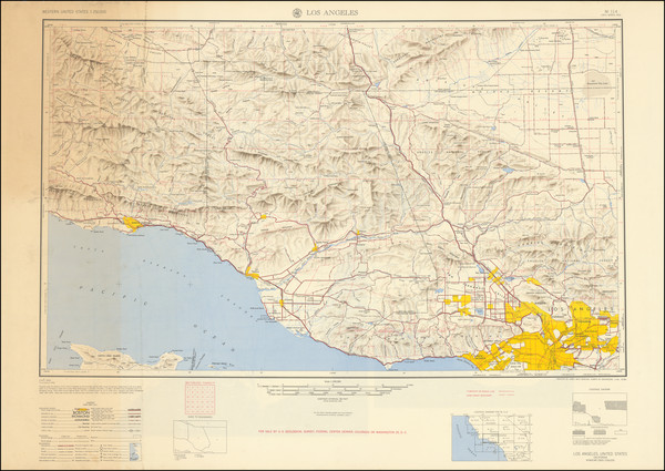 90-Los Angeles Map By U.S. Army Map Service