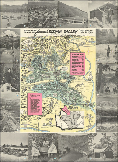 98-Washington and Pictorial Maps Map By Ed Pranger