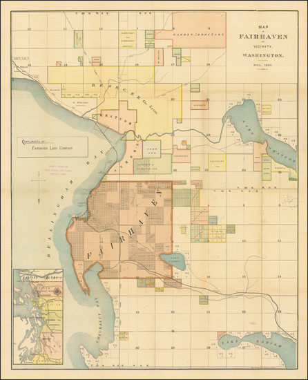 16-Washington Map By Fairhaven Land Company