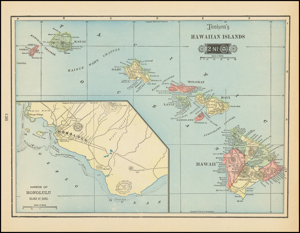 27-Hawaii and Hawaii Map By H.C. Tunison