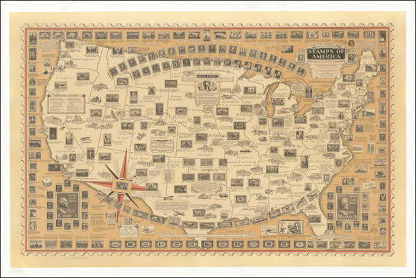 50-United States and Pictorial Maps Map By Ernest Dudley Chase