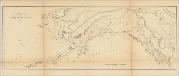 54-Alaska Map By U.S. Coast Survey