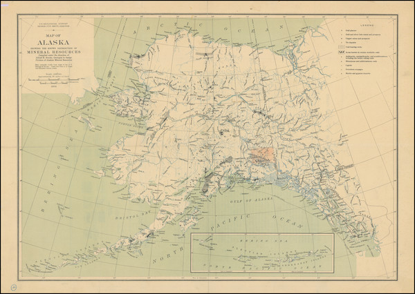 91-Alaska Map By U.S. Geological Survey