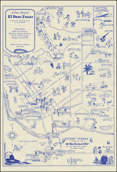 49-Texas and Pictorial Maps Map By Anonymous