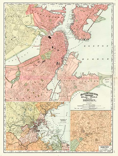 100-New England Map By Rand McNally & Company