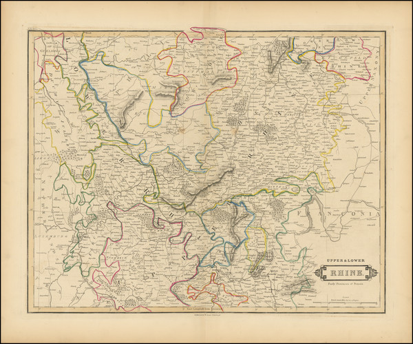 73-Mitteldeutschland Map By William Home Lizars