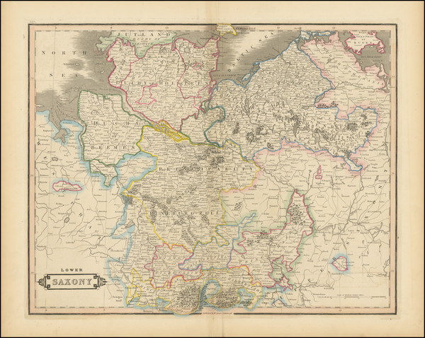 13-Norddeutschland Map By William Home Lizars