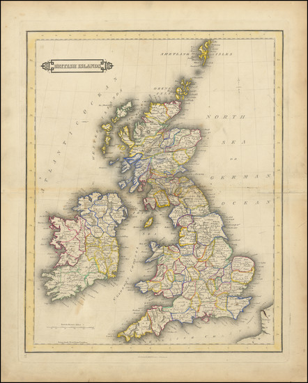 81-British Isles Map By William Home Lizars