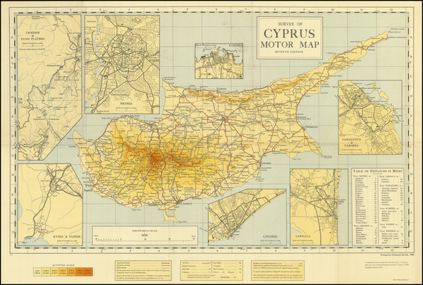 31-Cyprus Map By Ordnance Survey