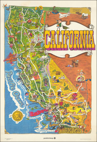 82-Pictorial Maps and California Map By Harvey Weinstock