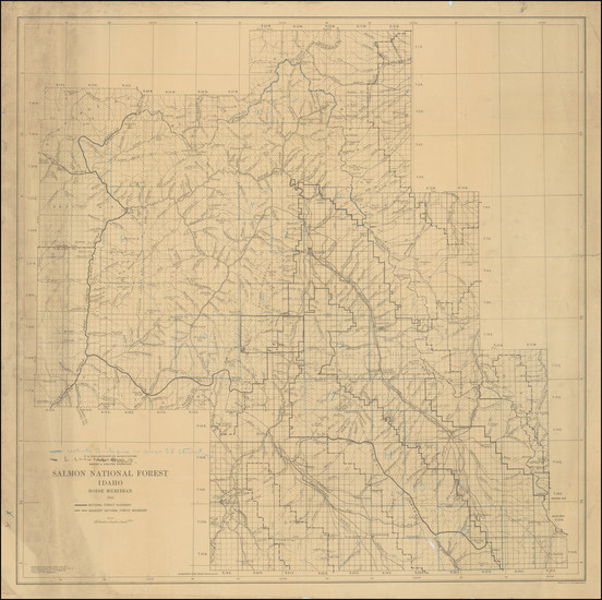Salmon National Forest Idaho Boise Meridian 1918 Barry Lawrence