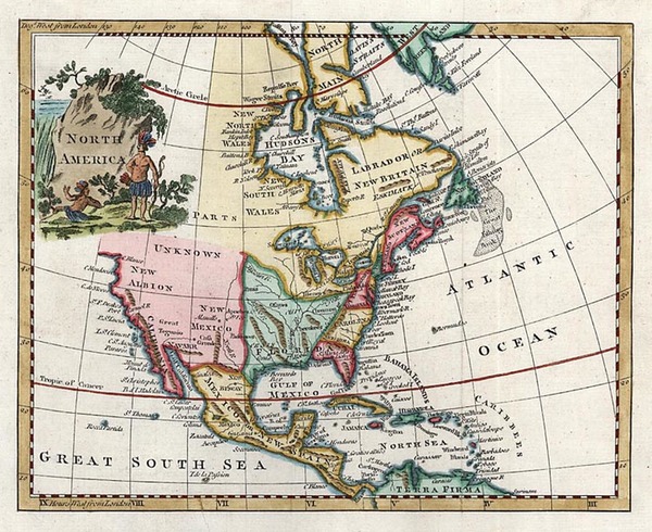 44-North America Map By Thomas Kitchin