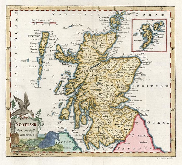 25-Europe and British Isles Map By Thomas Kitchin