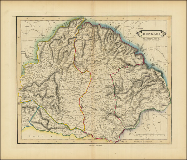 9-Hungary, Romania and Czech Republic & Slovakia Map By William Home Lizars