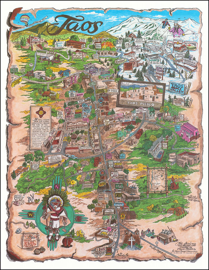 99-New Mexico and Pictorial Maps Map By Frank Pryor