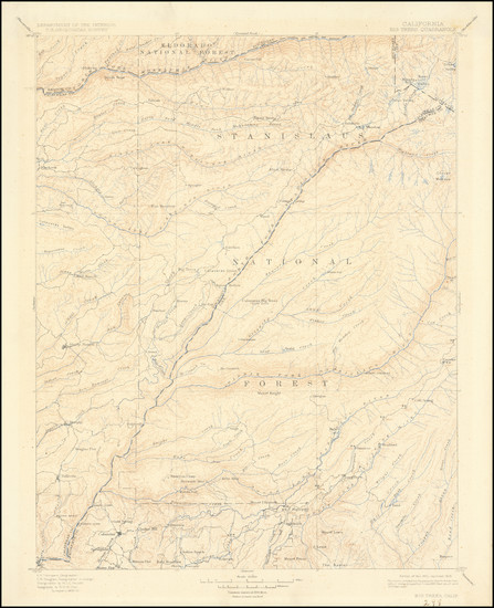 78-California Map By U.S. Geological Survey