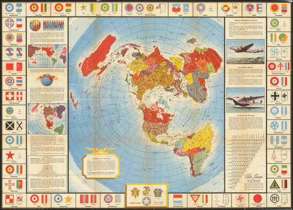 12-World and World War II Map By Alcoa Map Department