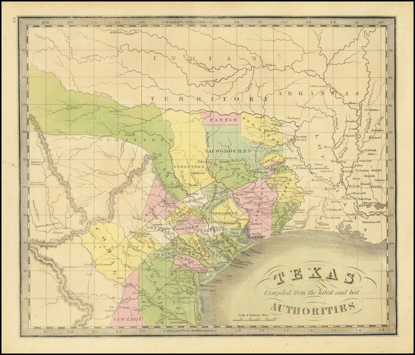 23-Texas Map By Jeremiah Greenleaf