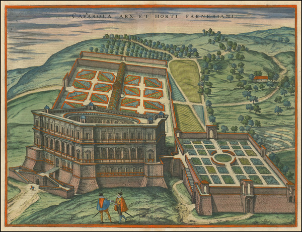 32-Northern Italy, Southern Italy and Other Italian Cities Map By Georg Braun  &  Frans Hogenb