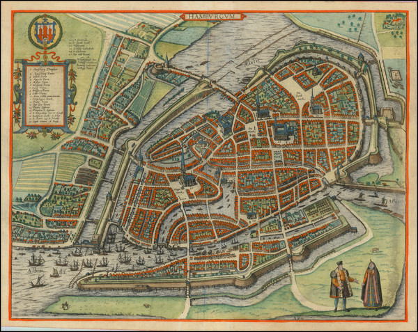 99-Norddeutschland Map By Georg Braun / Frans Hogenberg