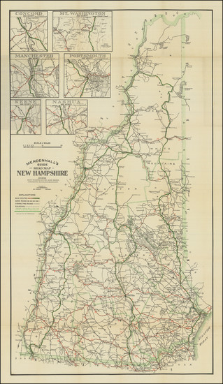 58-New Hampshire Map By C.S. Mendenhall
