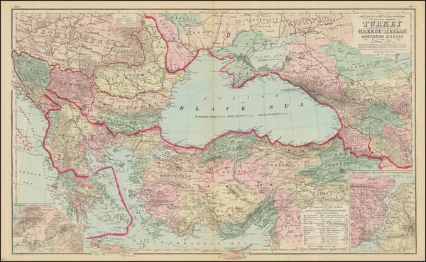 89-Balkans, Turkey, Asia, Turkey & Asia Minor and Greece Map By O.W. Gray