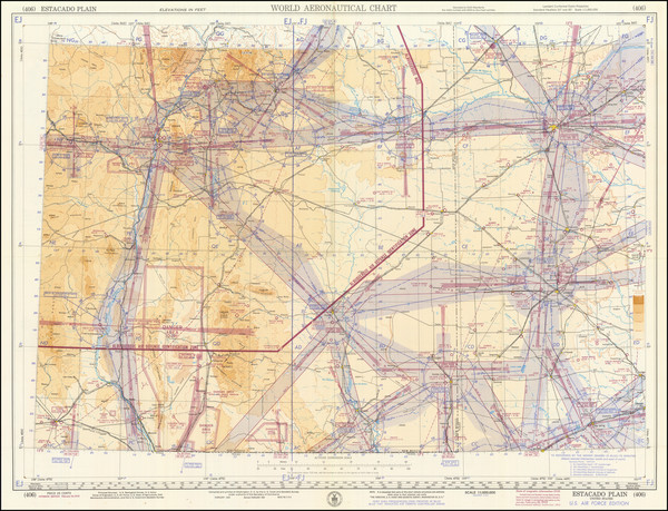 59-Texas and New Mexico Map By U.S. Coast & Geodetic Survey