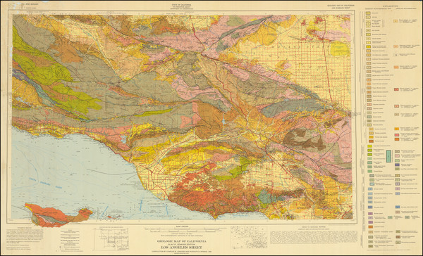 31-Los Angeles and Geological Map By State of California Department of Conservation