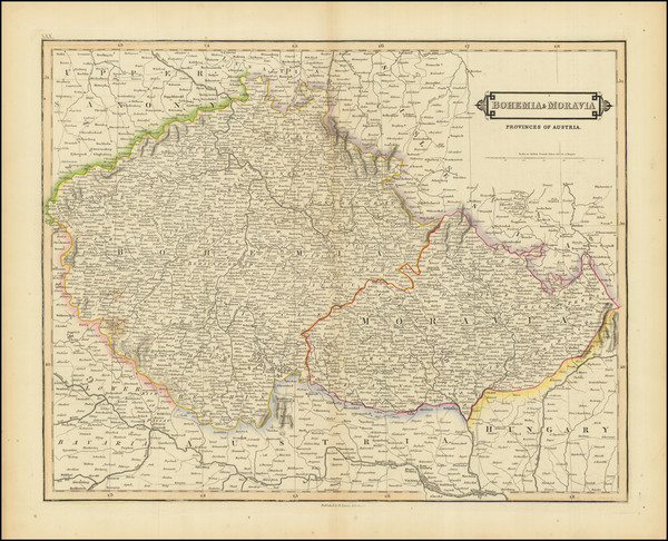 24-Austria and Czech Republic & Slovakia Map By William Home Lizars