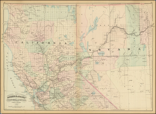 10-Nevada and California Map By Asher  &  Adams